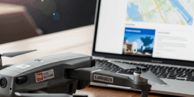 dji drone with faa registration number sticker visible on th 20260331 101313