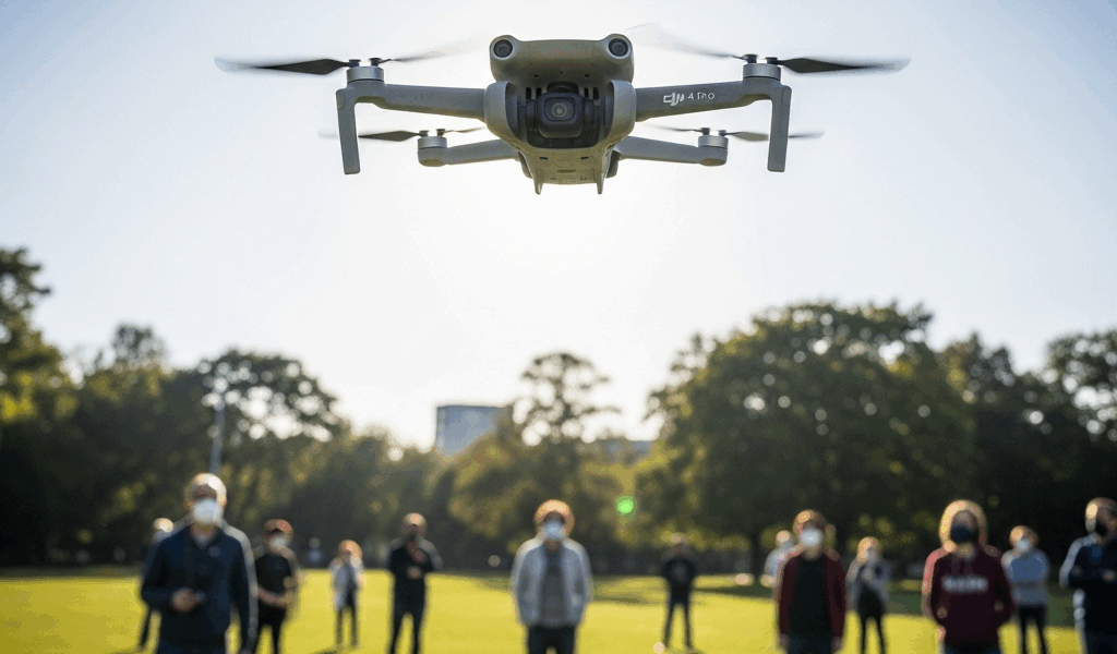 DJI Mini 4 Pro Fly Over Crowds Without Breaking Rules
