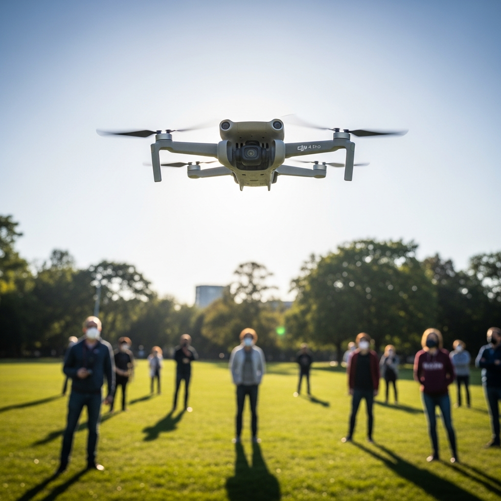 DJI Mini 4 Pro Fly Over Crowds Without Breaking Rules