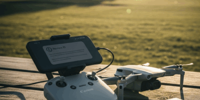 Professional photograph related to: DJI Mini 4 Pro Remote ID — Battery Rules and Compliance Explaine