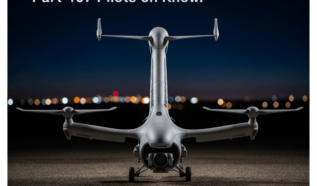 Professional photograph related to: Drone Night Flying Rules 2026 — What Part 107 Pilots Need to Kno
