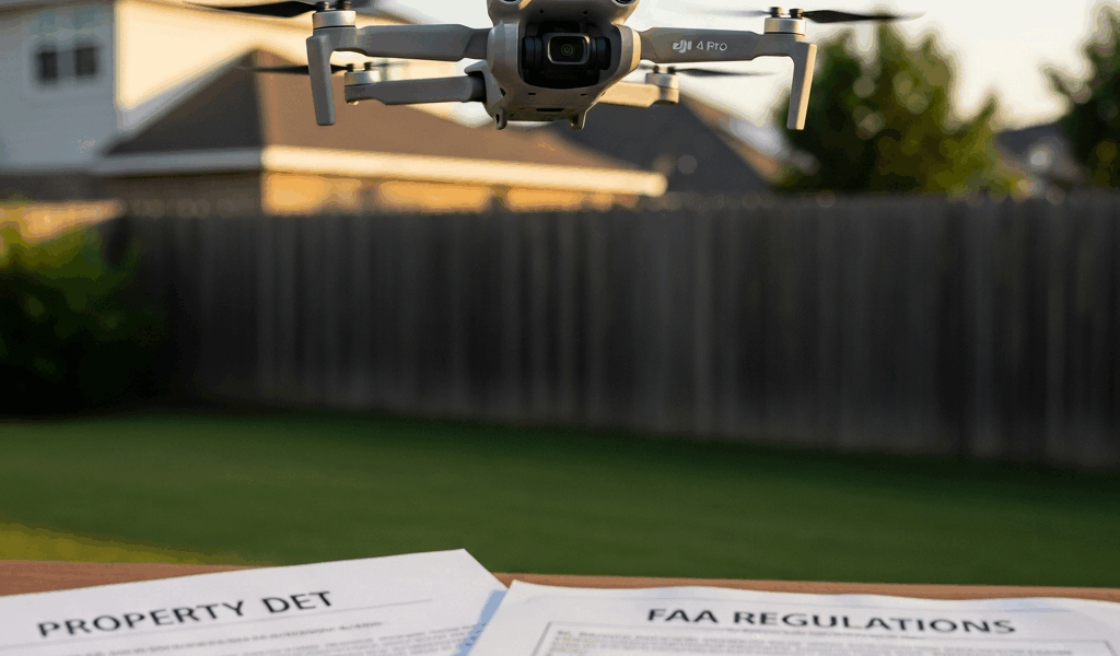 DJI Mini 4 Pro Flying Over Private Property Rules