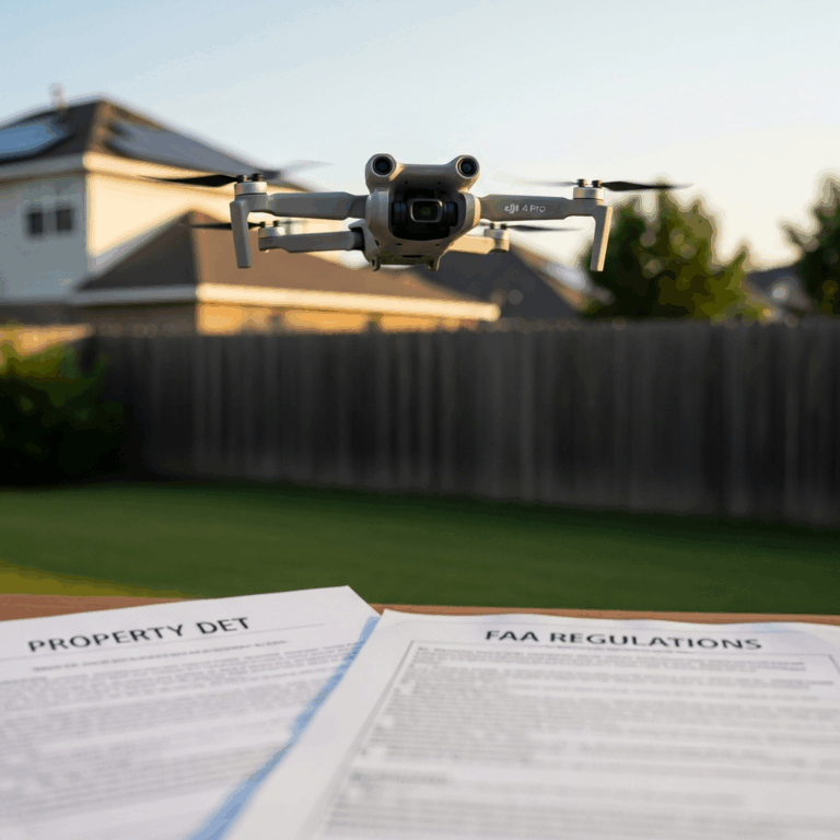 DJI Mini 4 Pro Flying Over Private Property Rules