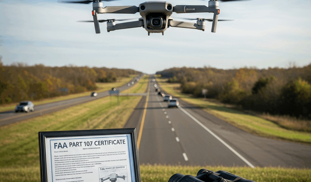 DJI Mini 4 Pro Fly Over Roads Legally and Safely