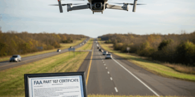 DJI Mini 4 Pro Fly Over Roads Legally and Safely