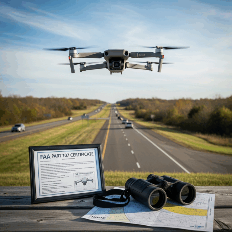 DJI Mini 4 Pro Fly Over Roads Legally and Safely
